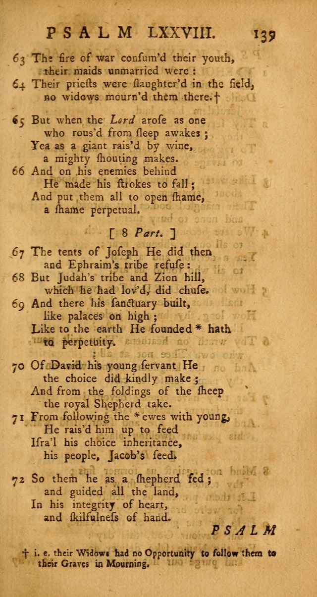 The Psalms Hymns and Spiritual Songs of the Old and New Testament, faithfully translated into English Metre: being the New-England Psalm-Book, revised and improved... (2nd ed.) page 139