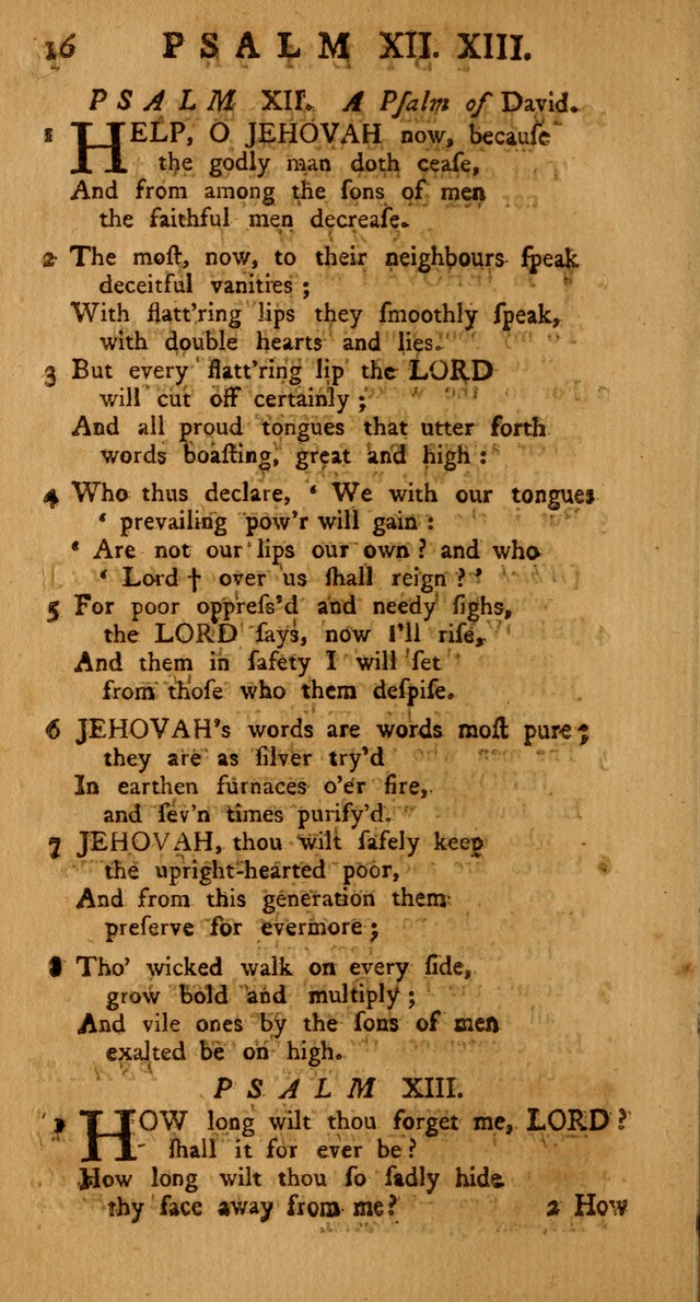 The Psalms Hymns and Spiritual Songs of the Old and New Testament, faithfully translated into English Metre: being the New-England Psalm-Book, revised and improved... (2nd ed.) page 16