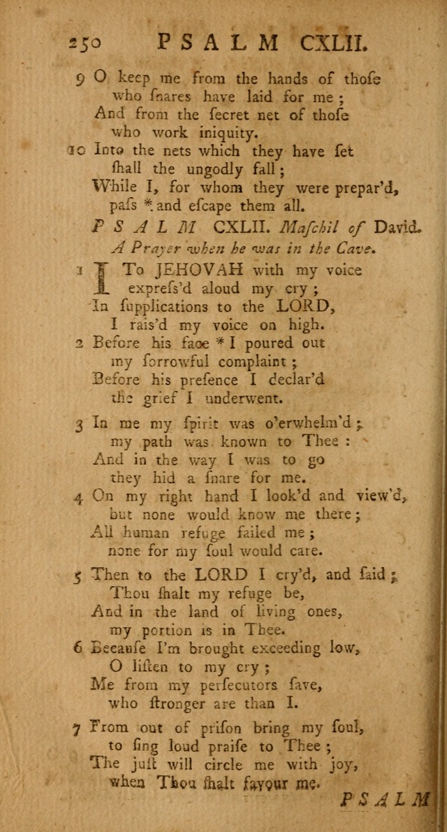 The Psalms Hymns and Spiritual Songs of the Old and New Testament, faithfully translated into English Metre: being the New-England Psalm-Book, revised and improved... (2nd ed.) page 250