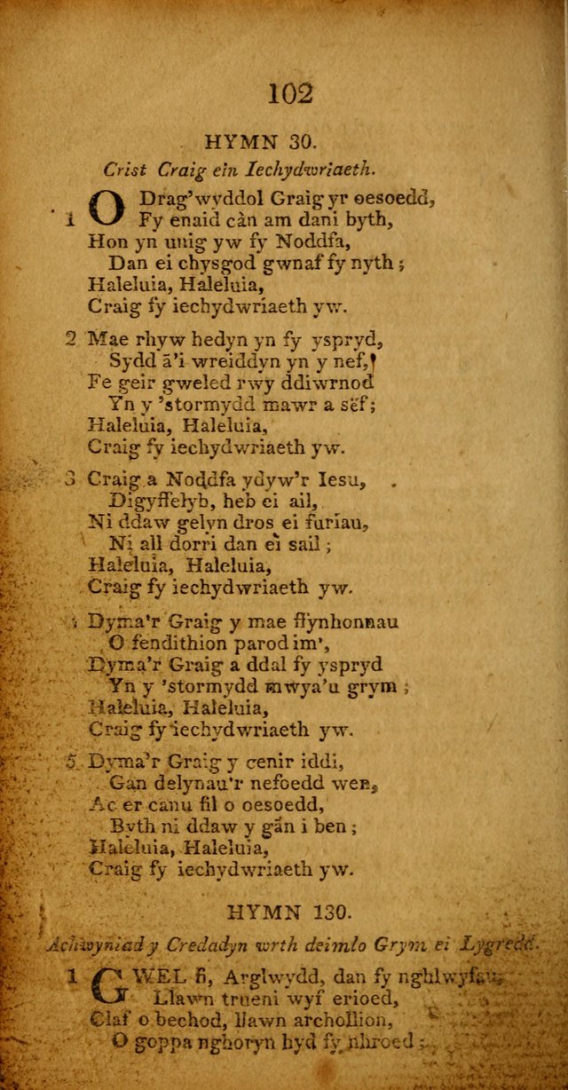 Pigion o Hymnau page 102