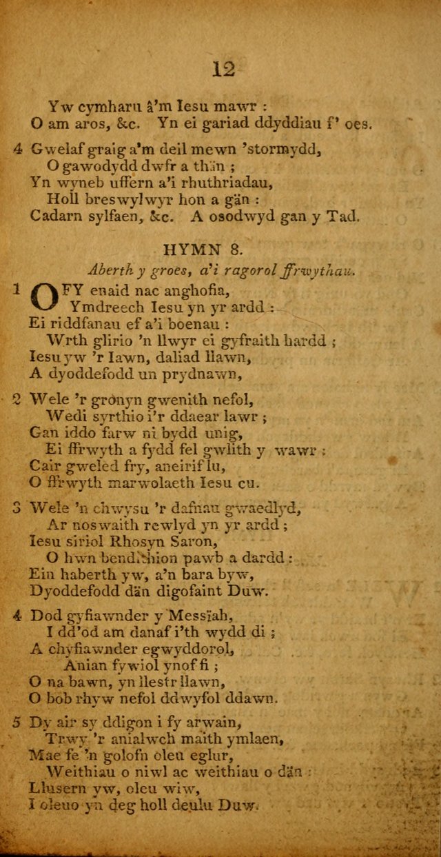 Pigion o Hymnau page 12
