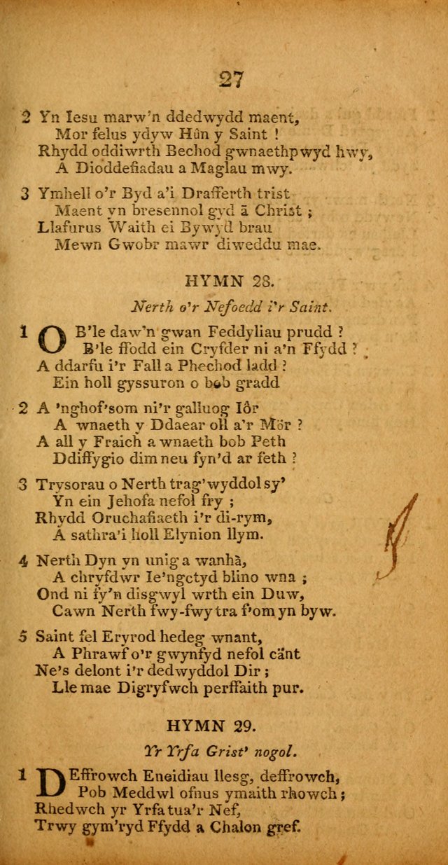 Pigion o Hymnau page 27
