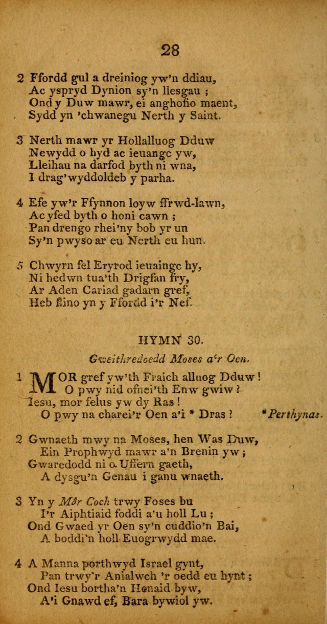 Pigion o Hymnau page 28