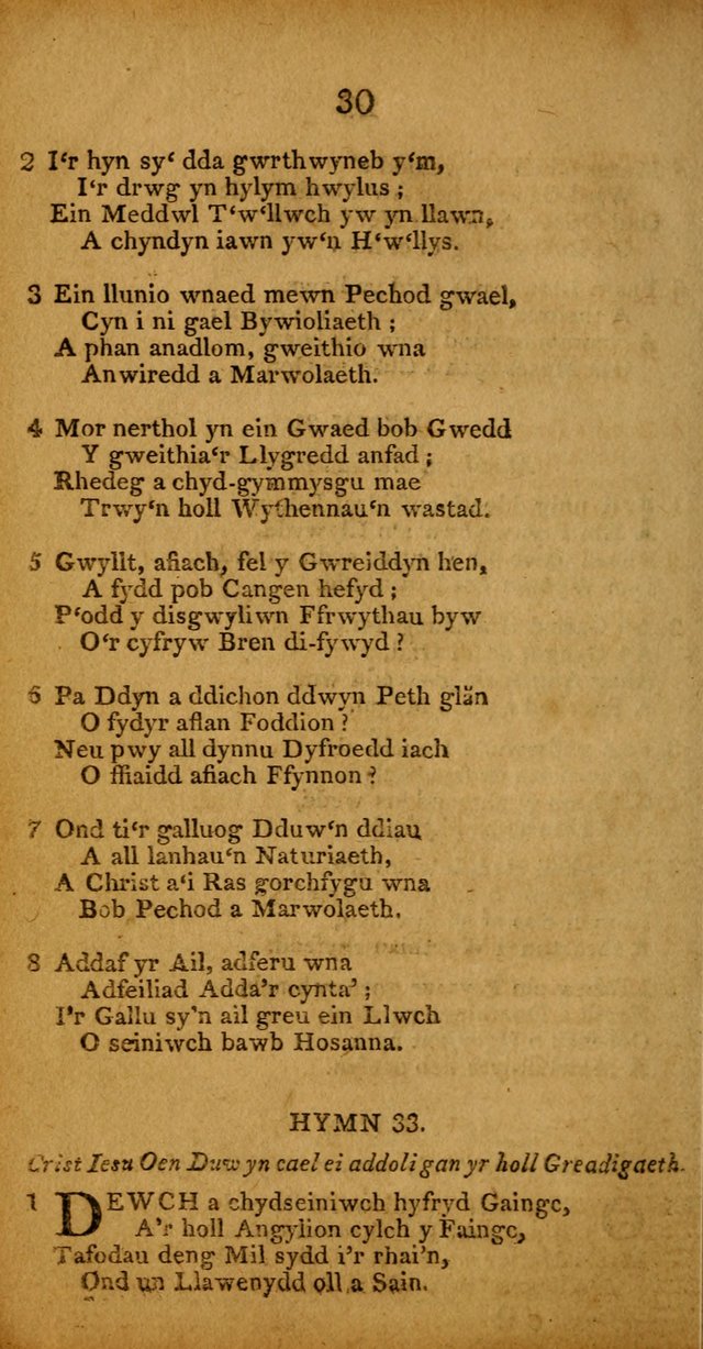 Pigion o Hymnau page 30
