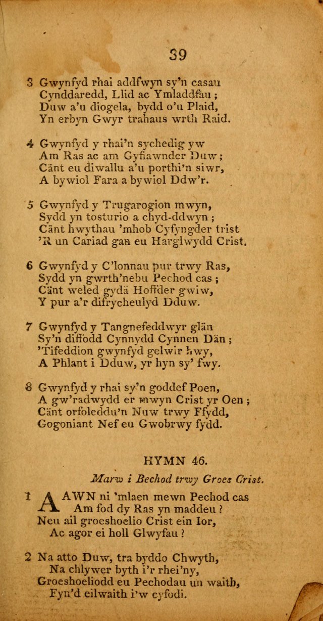Pigion o Hymnau page 39