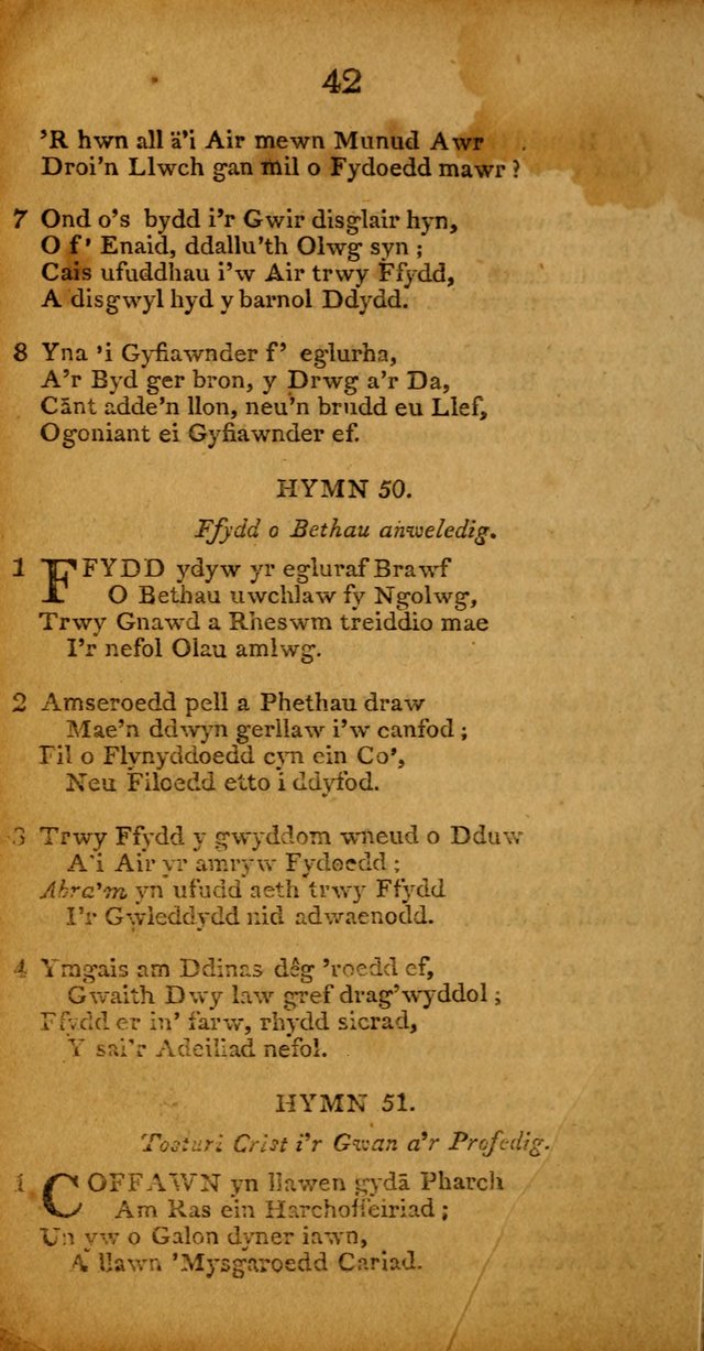 Pigion o Hymnau page 42