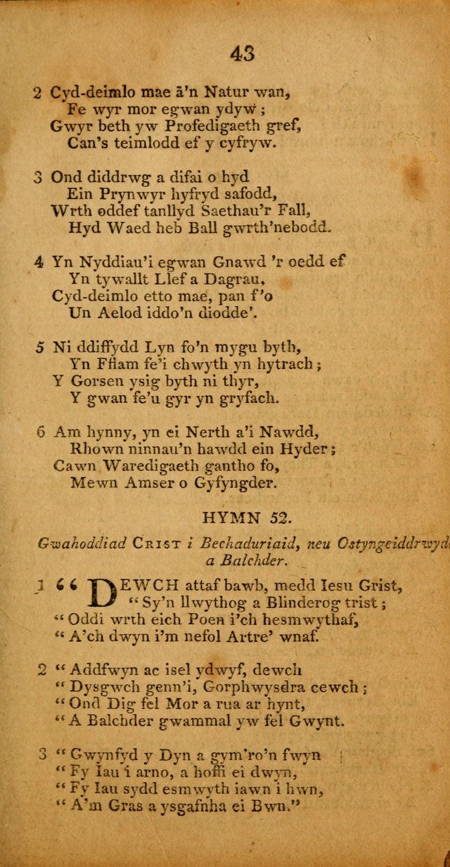 Pigion o Hymnau page 43