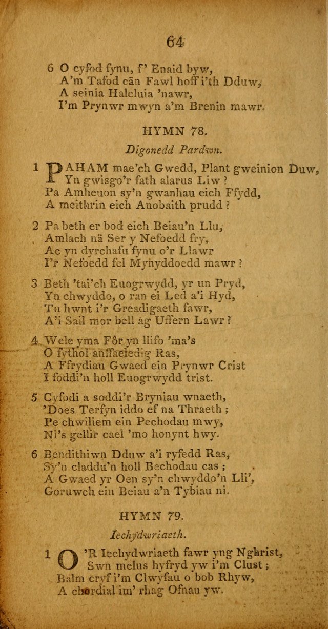 Pigion o Hymnau page 64