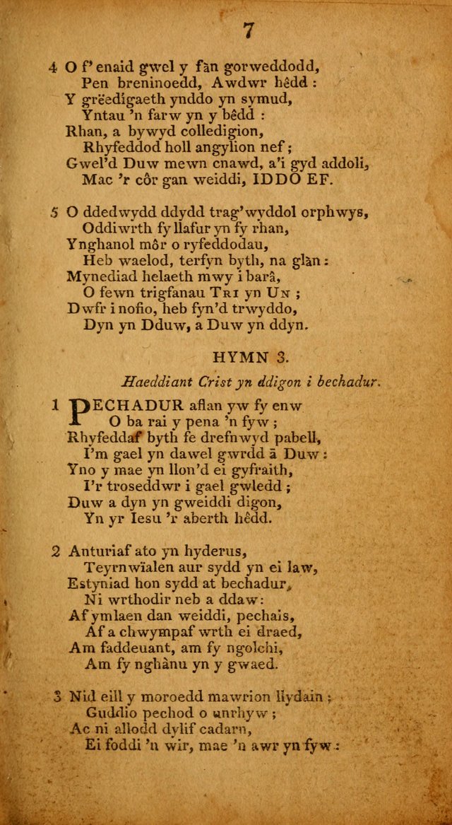 Pigion o Hymnau page 7