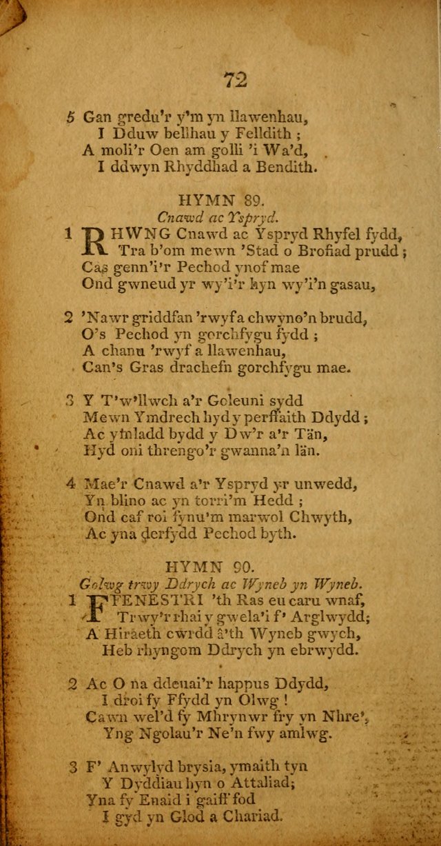 Pigion o Hymnau page 72
