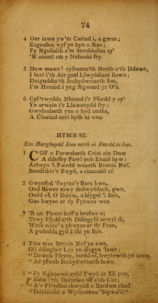 Pigion o Hymnau page 74