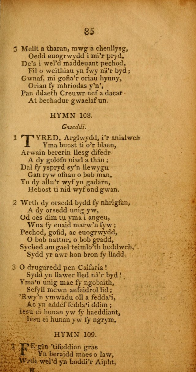 Pigion o Hymnau page 85