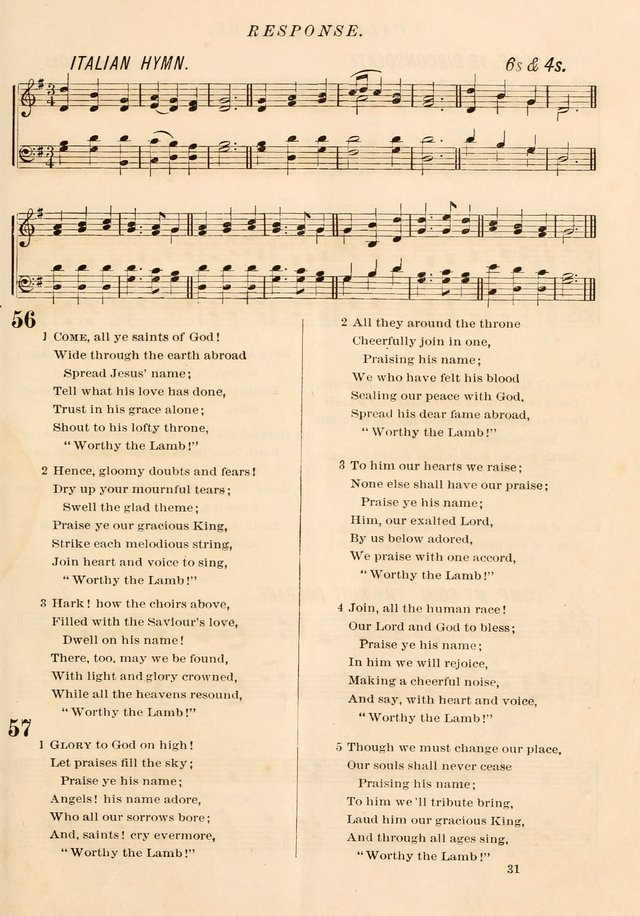 The Presbyterian Hymnal page 31