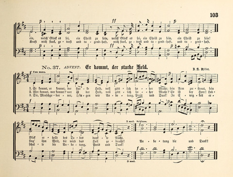 Polyhymnia: Sammlung christlich-religiöser Gesänge, für Gemischten Kirchen-Chor page 103