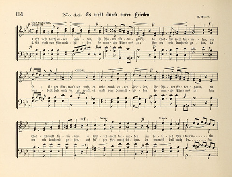 Polyhymnia: Sammlung christlich-religiöser Gesänge, für Gemischten Kirchen-Chor page 114