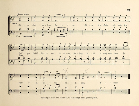 Polyhymnia: Sammlung christlich-religiöser Gesänge, für Gemischten Kirchen-Chor page 21