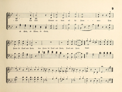 Polyhymnia: Sammlung christlich-religiöser Gesänge, für Gemischten Kirchen-Chor page 9