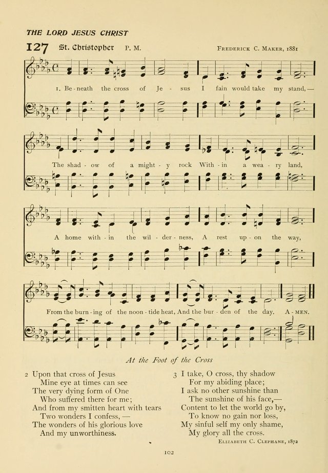 The Pilgrim Hymnal page 102