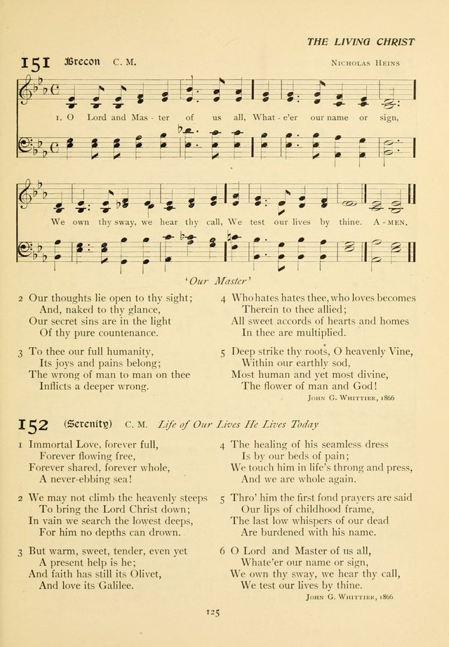 The Pilgrim Hymnal page 125