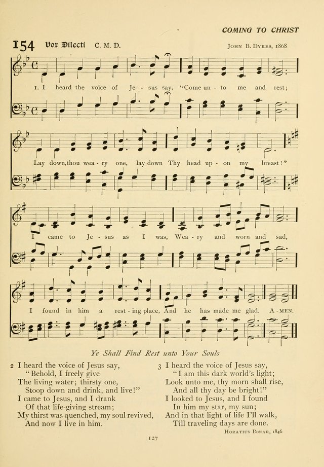 The Pilgrim Hymnal page 127