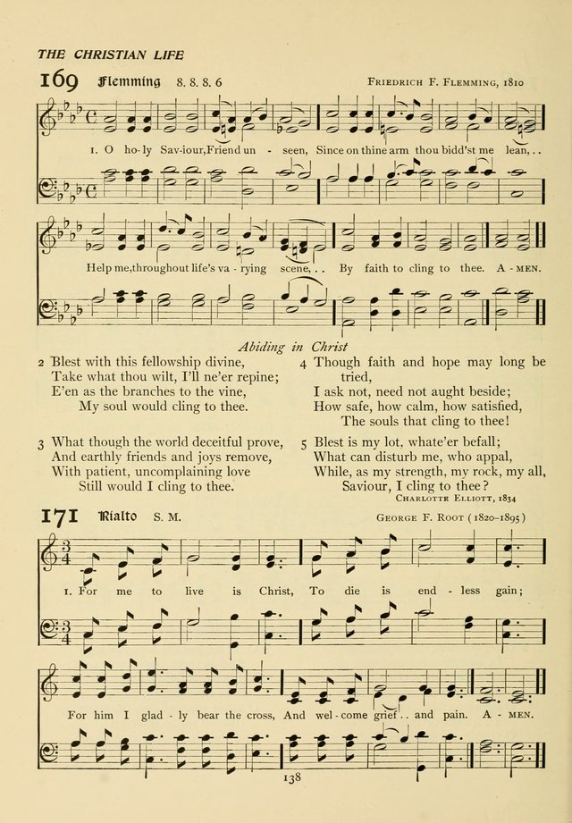 The Pilgrim Hymnal page 138