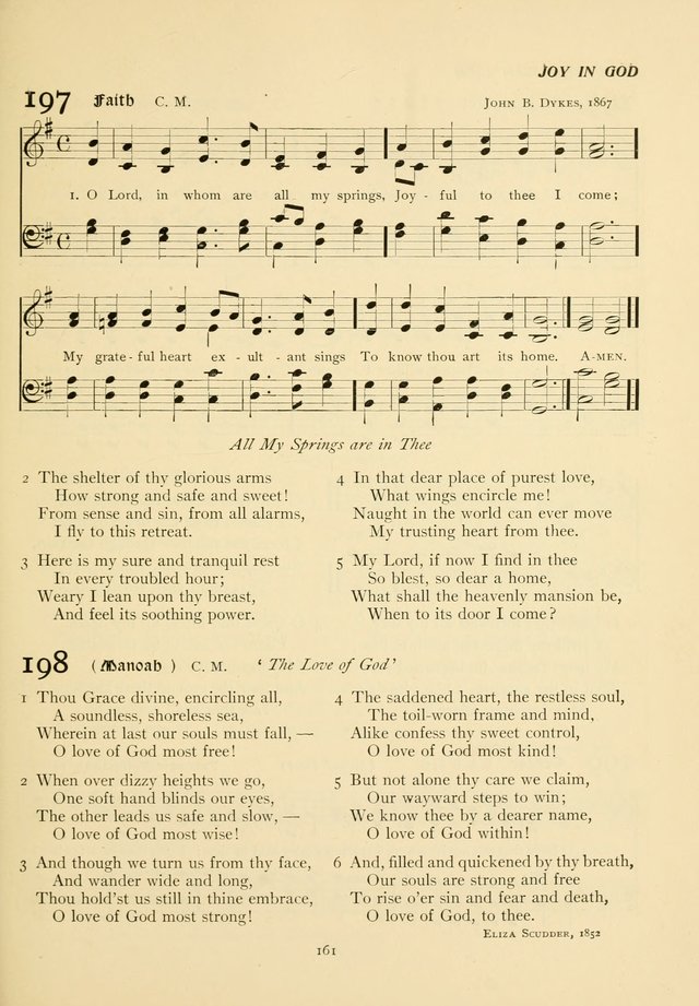 The Pilgrim Hymnal page 161
