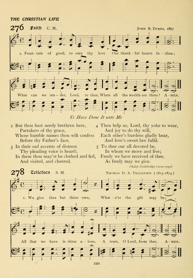 The Pilgrim Hymnal page 220
