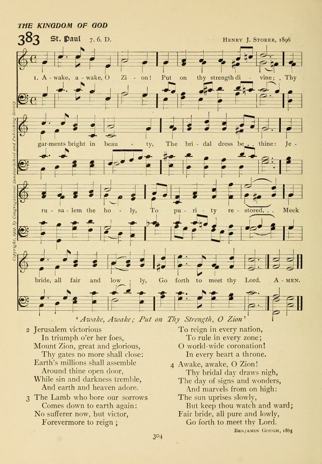 The Pilgrim Hymnal page 304