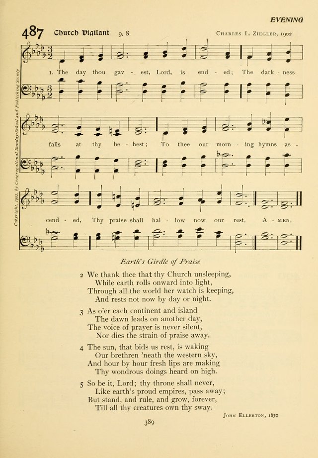 The Pilgrim Hymnal page 389