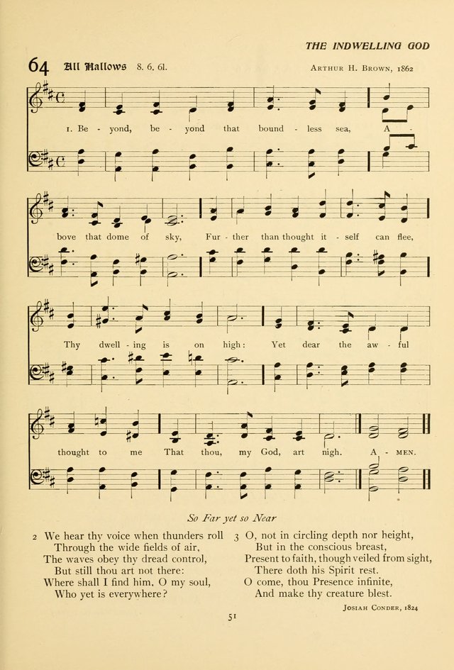 The Pilgrim Hymnal page 51
