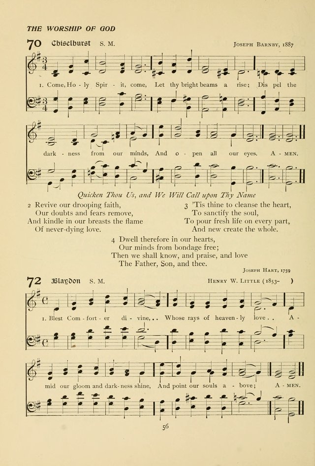 The Pilgrim Hymnal page 56