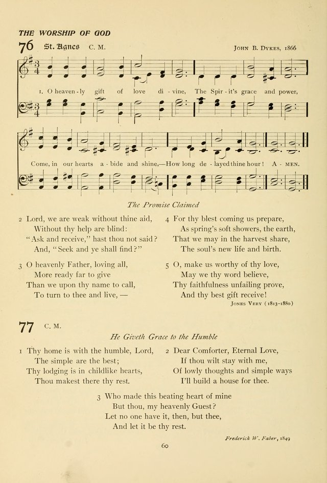 The Pilgrim Hymnal page 60