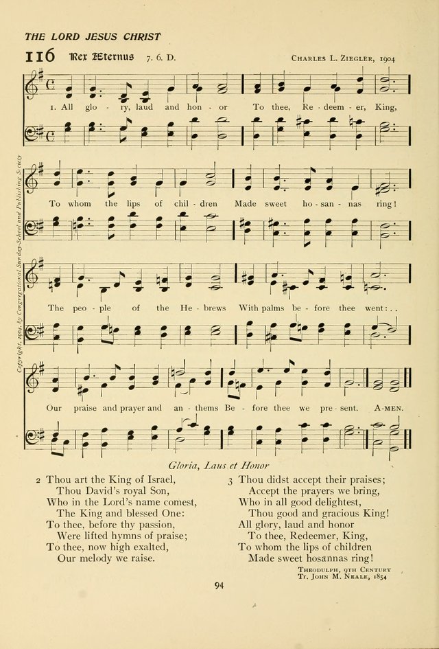 The Pilgrim Hymnal page 94