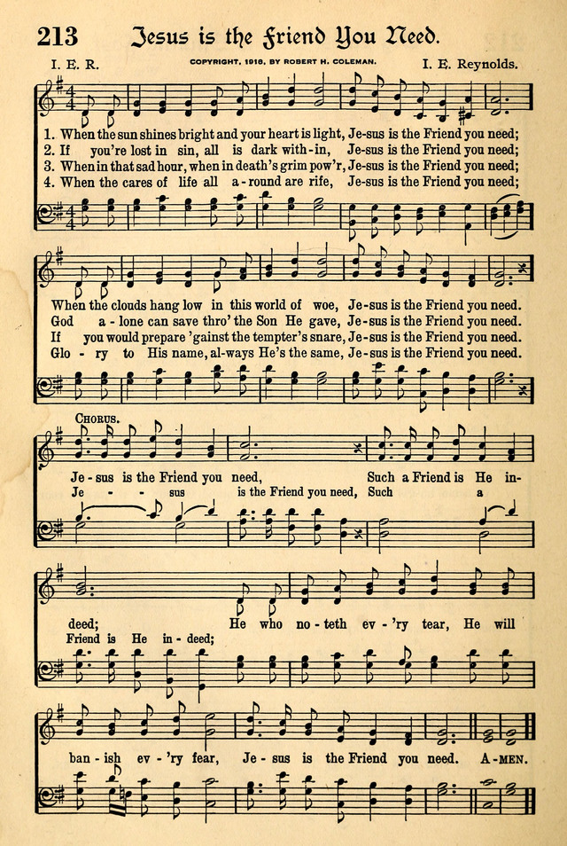 The Popular Hymnal page 170