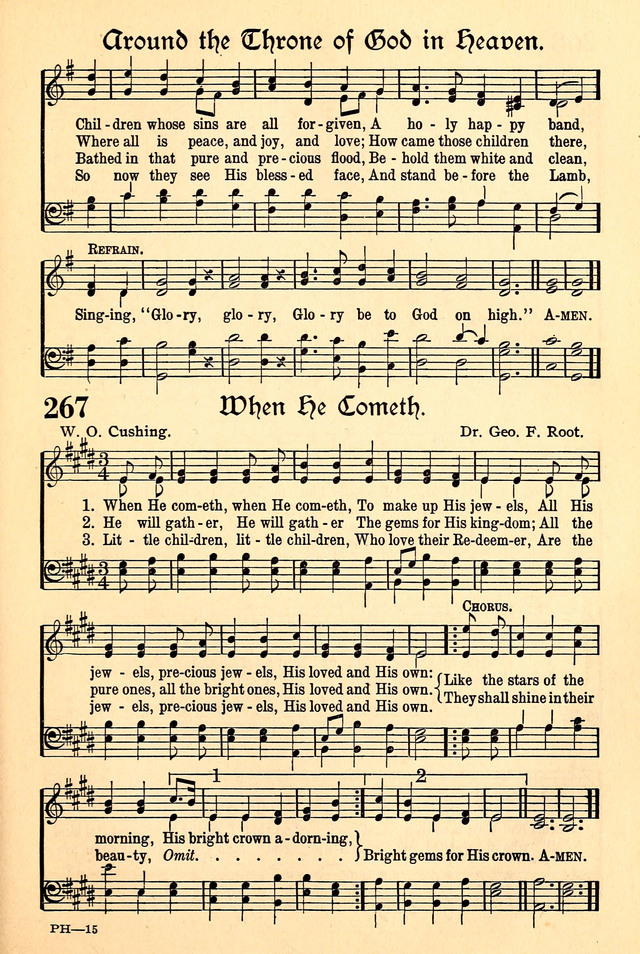 The Popular Hymnal 267. When he cometh, when he cometh