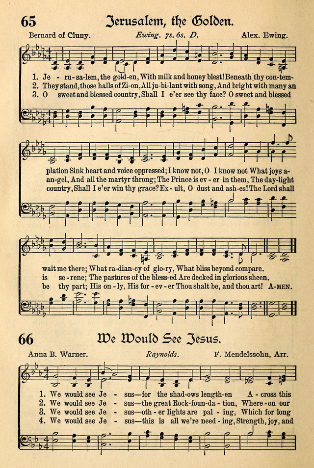 The Popular Hymnal page 44