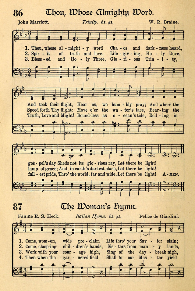 The Popular Hymnal page 58