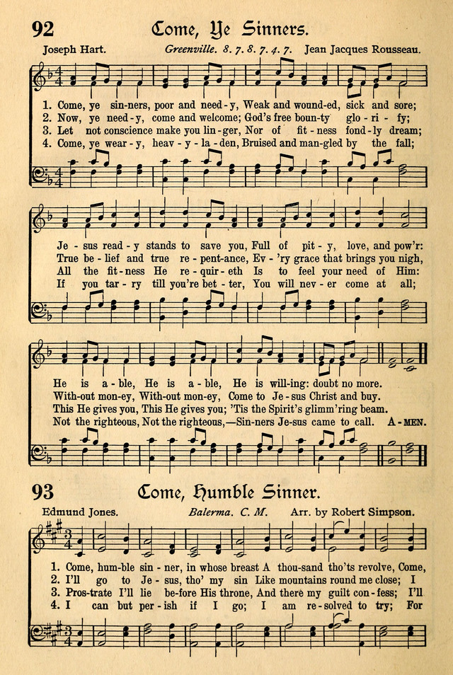 The Popular Hymnal page 62