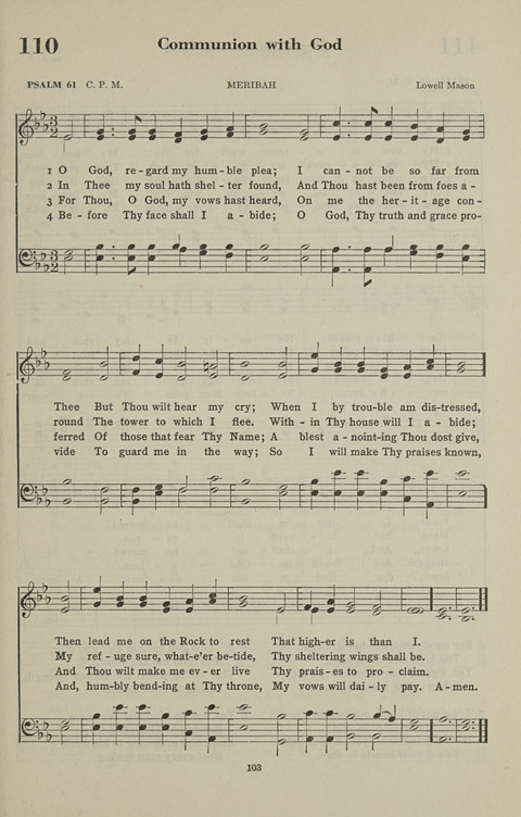 The Psalter Hymnal: The Psalms and Selected Hymns page 103