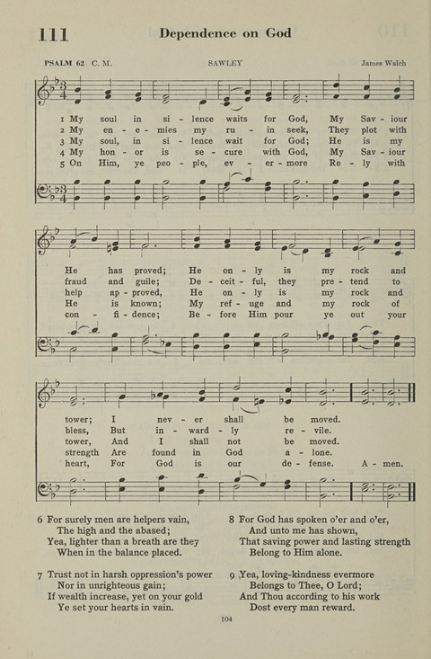 The Psalter Hymnal: The Psalms and Selected Hymns page 104