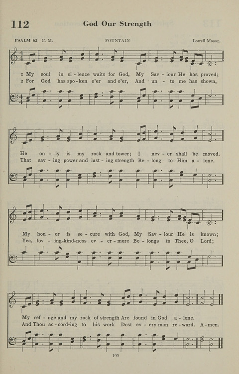 The Psalter Hymnal: The Psalms and Selected Hymns page 105