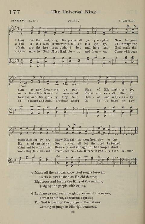 The Psalter Hymnal: The Psalms and Selected Hymns page 172