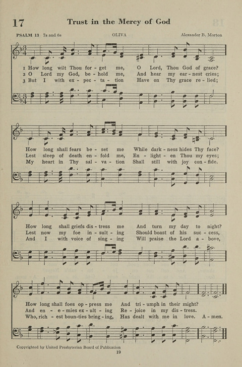 The Psalter Hymnal: The Psalms and Selected Hymns page 19