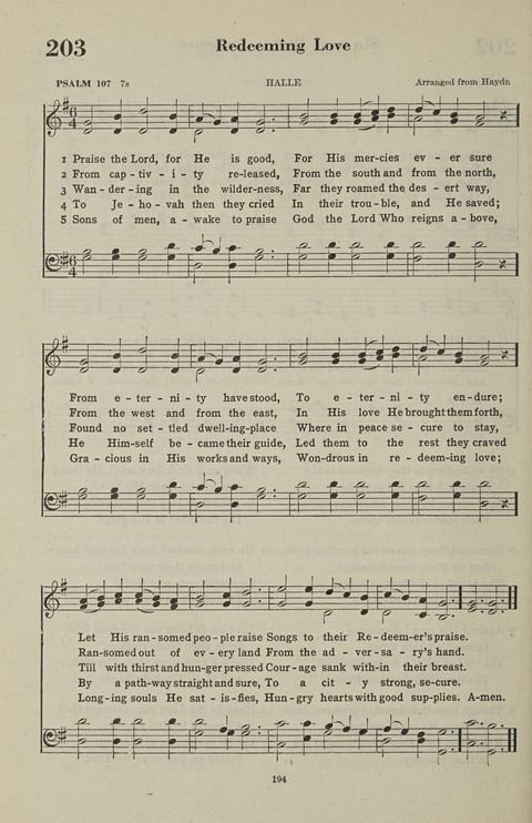 The Psalter Hymnal: The Psalms and Selected Hymns page 194