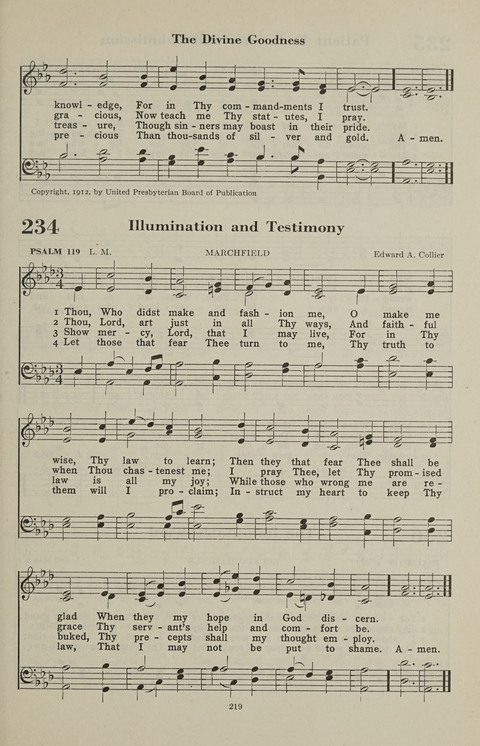 The Psalter Hymnal: The Psalms and Selected Hymns page 219