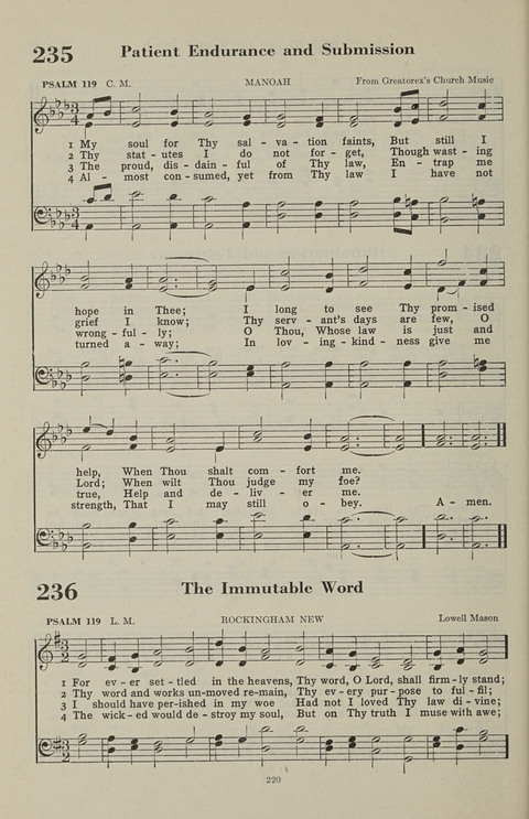 The Psalter Hymnal: The Psalms and Selected Hymns page 220