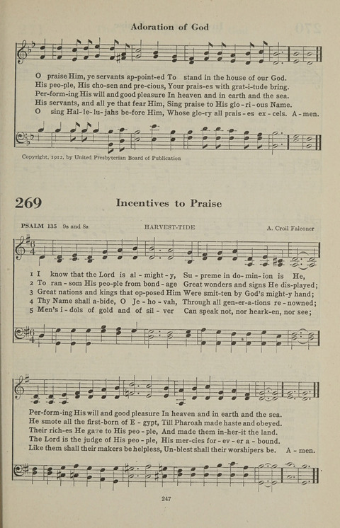 The Psalter Hymnal: The Psalms and Selected Hymns page 247