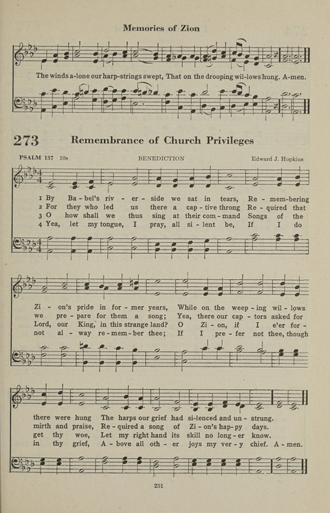 The Psalter Hymnal: The Psalms and Selected Hymns page 251
