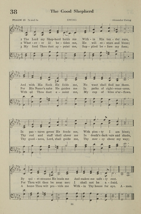 The Psalter Hymnal: The Psalms and Selected Hymns page 38