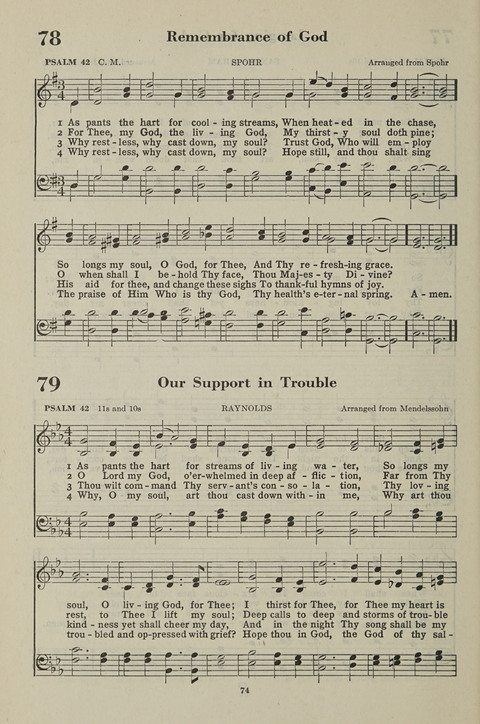 The Psalter Hymnal: The Psalms and Selected Hymns page 74
